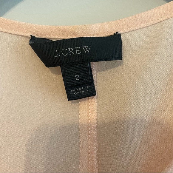 J. CREW 100% Silk Embroidered Bell Sleeve Blouse - Blush Pink Size 2 - Picture 7 of 12